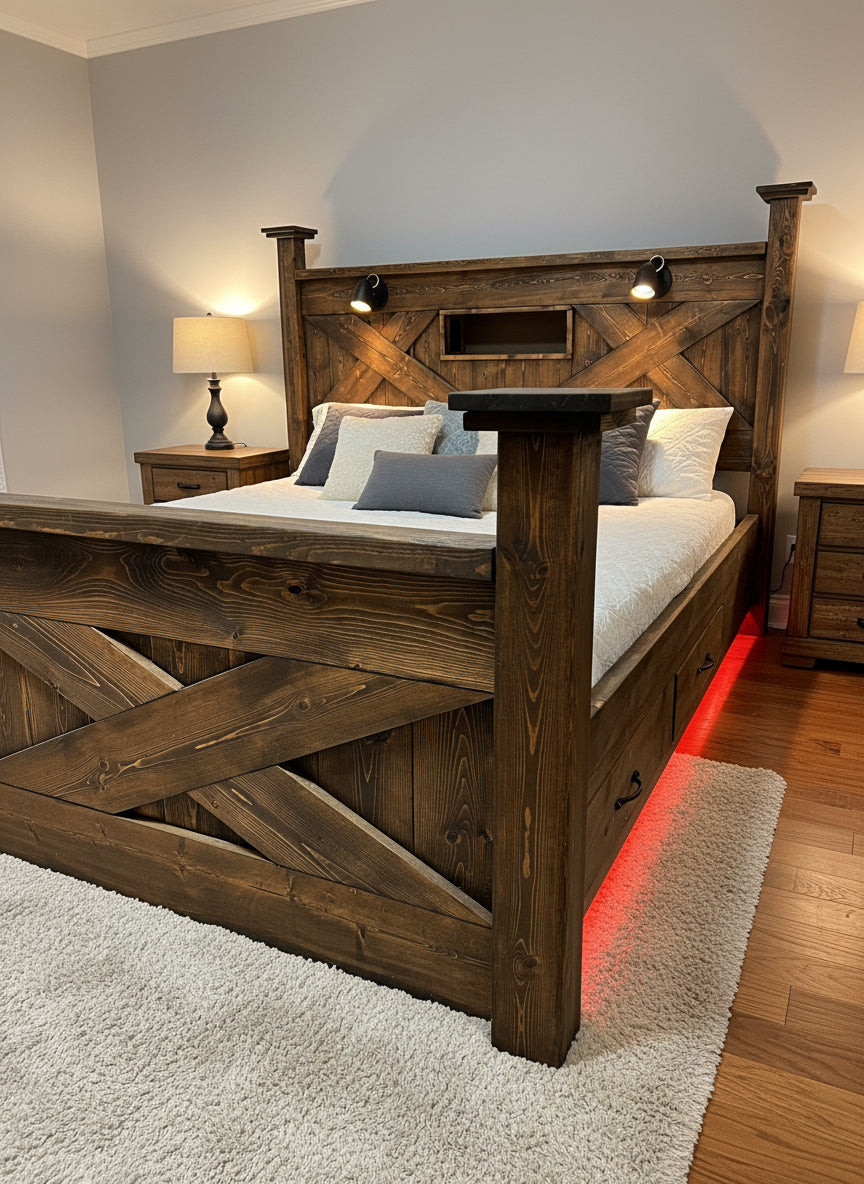 Bed Frame LED Lighting - motion sensor and colour changing