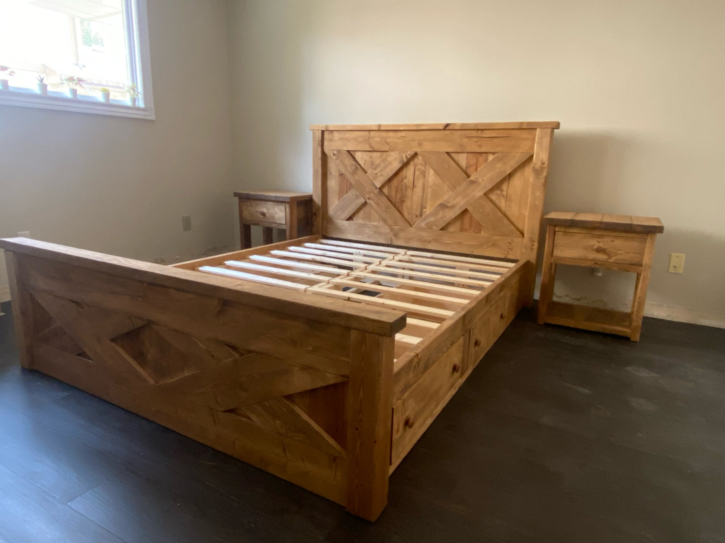 Custom Heritage "X" Storage Bed frame
