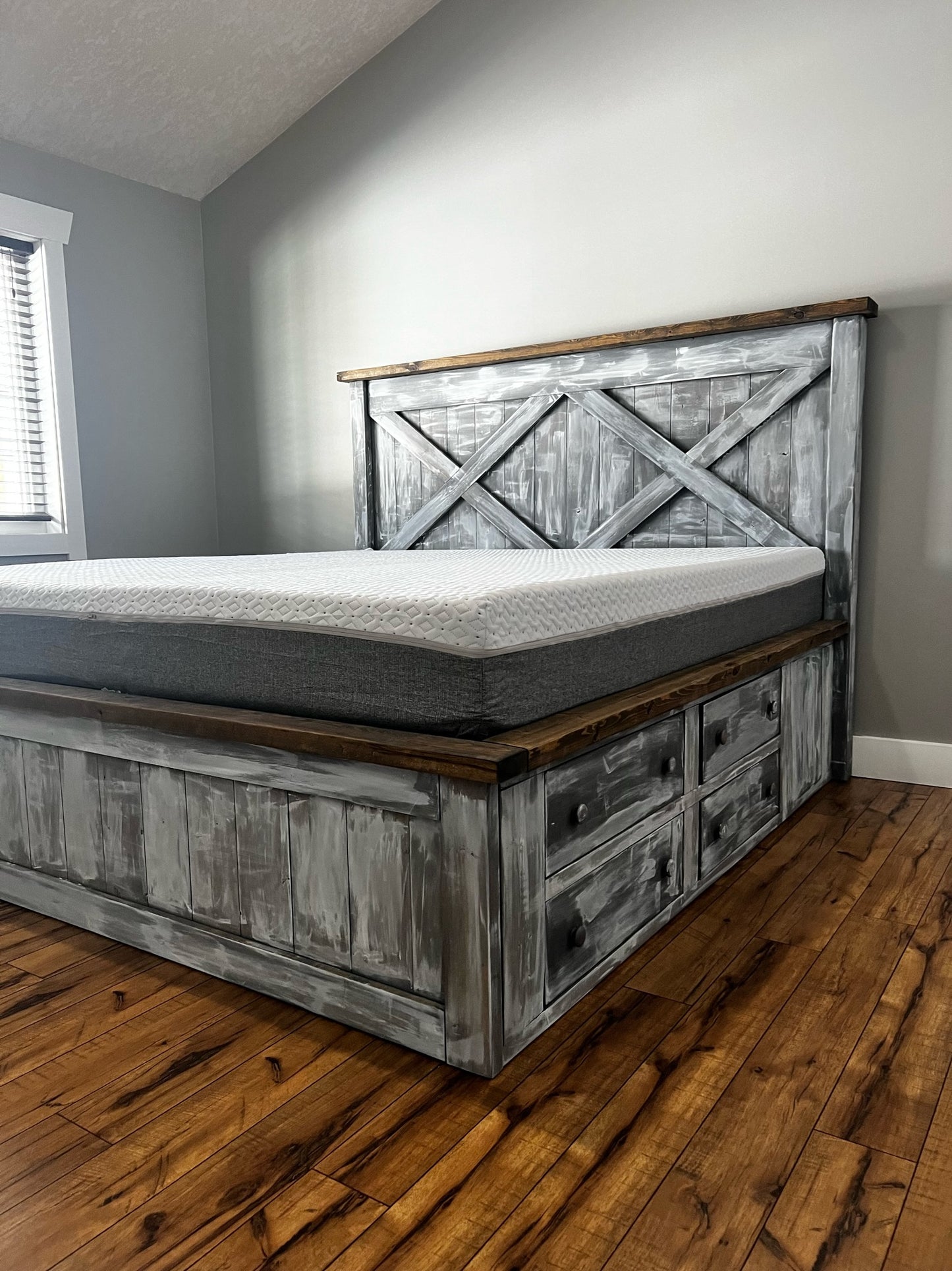 Custom Heritage "X" Storage Bed frame