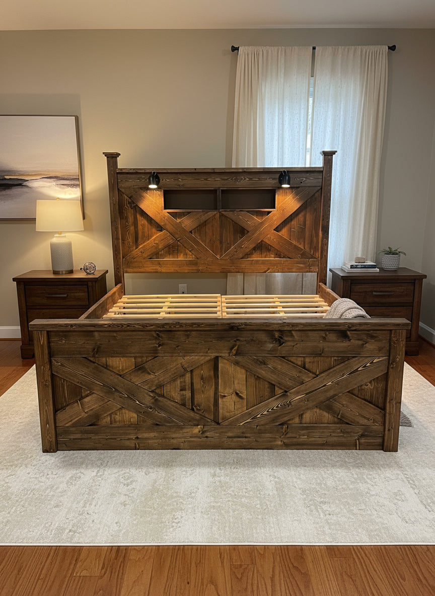 Custom Heritage “X” Poster Bed frame