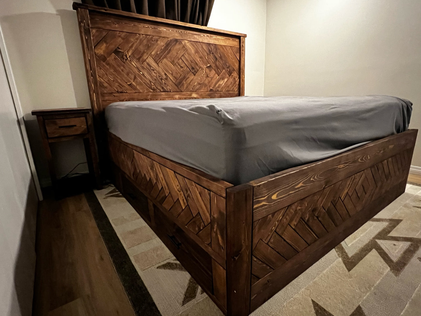 Custom Timberweave Storage Bed frame