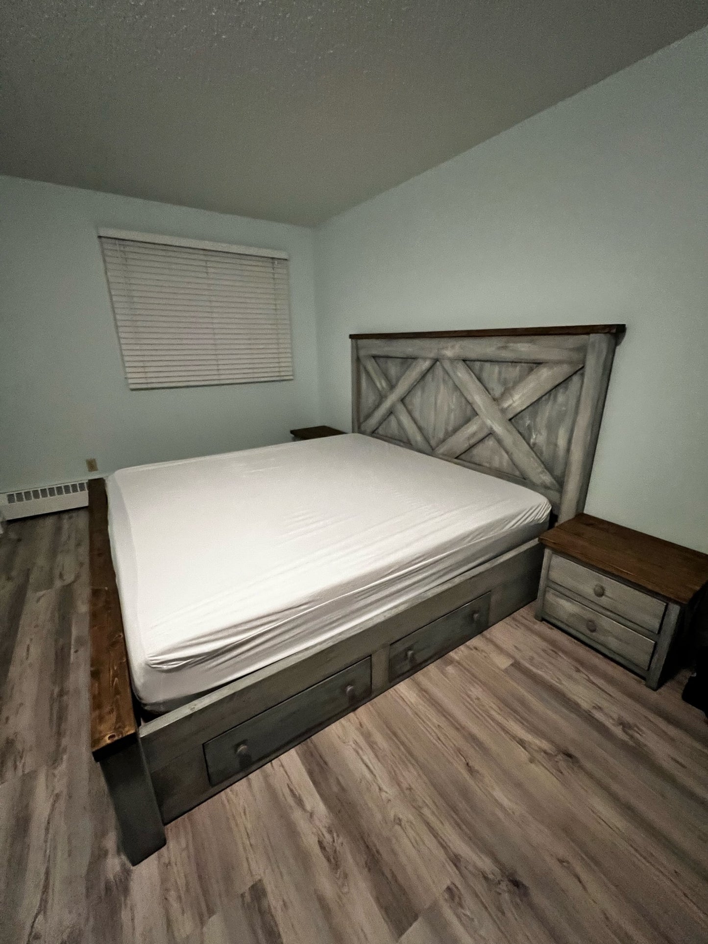 Custom Heritage "X" Storage Bed frame