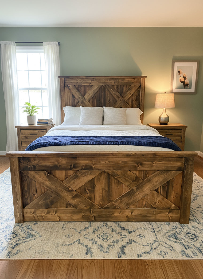 Custom Heritage "X" Bed frame