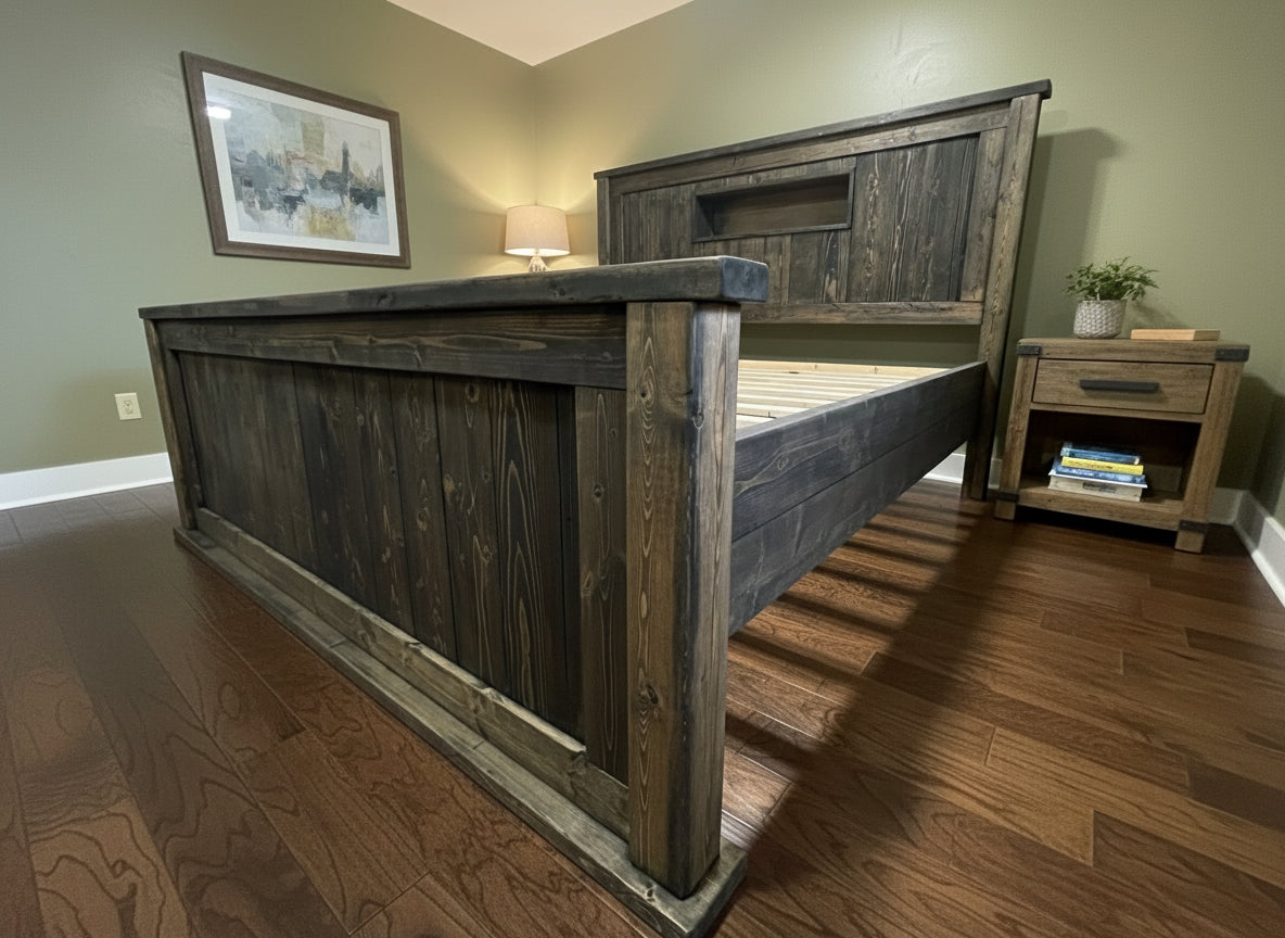 Custom Lodge Style Bed frame