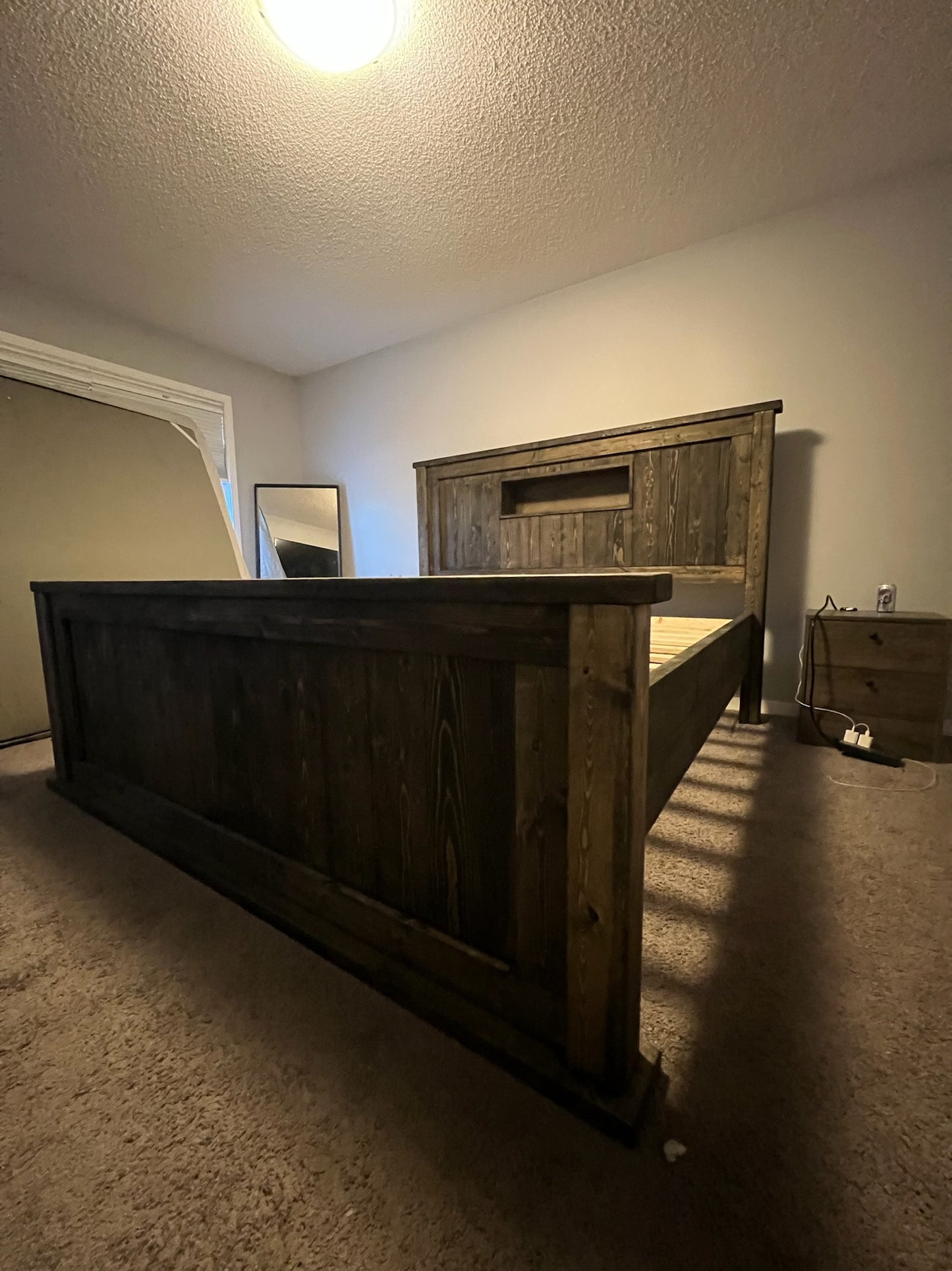 Custom Lodge Style Storage Bed frame