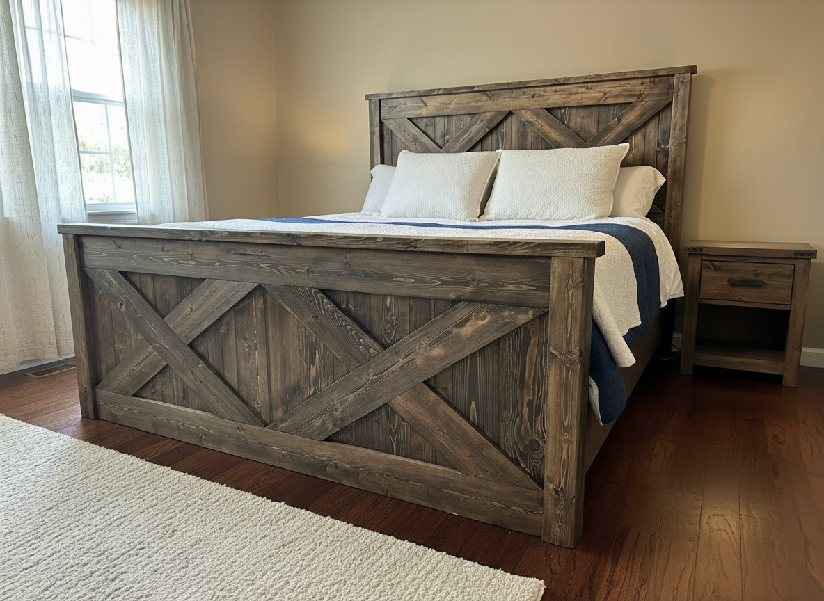 Custom Heritage "X" Bed frame