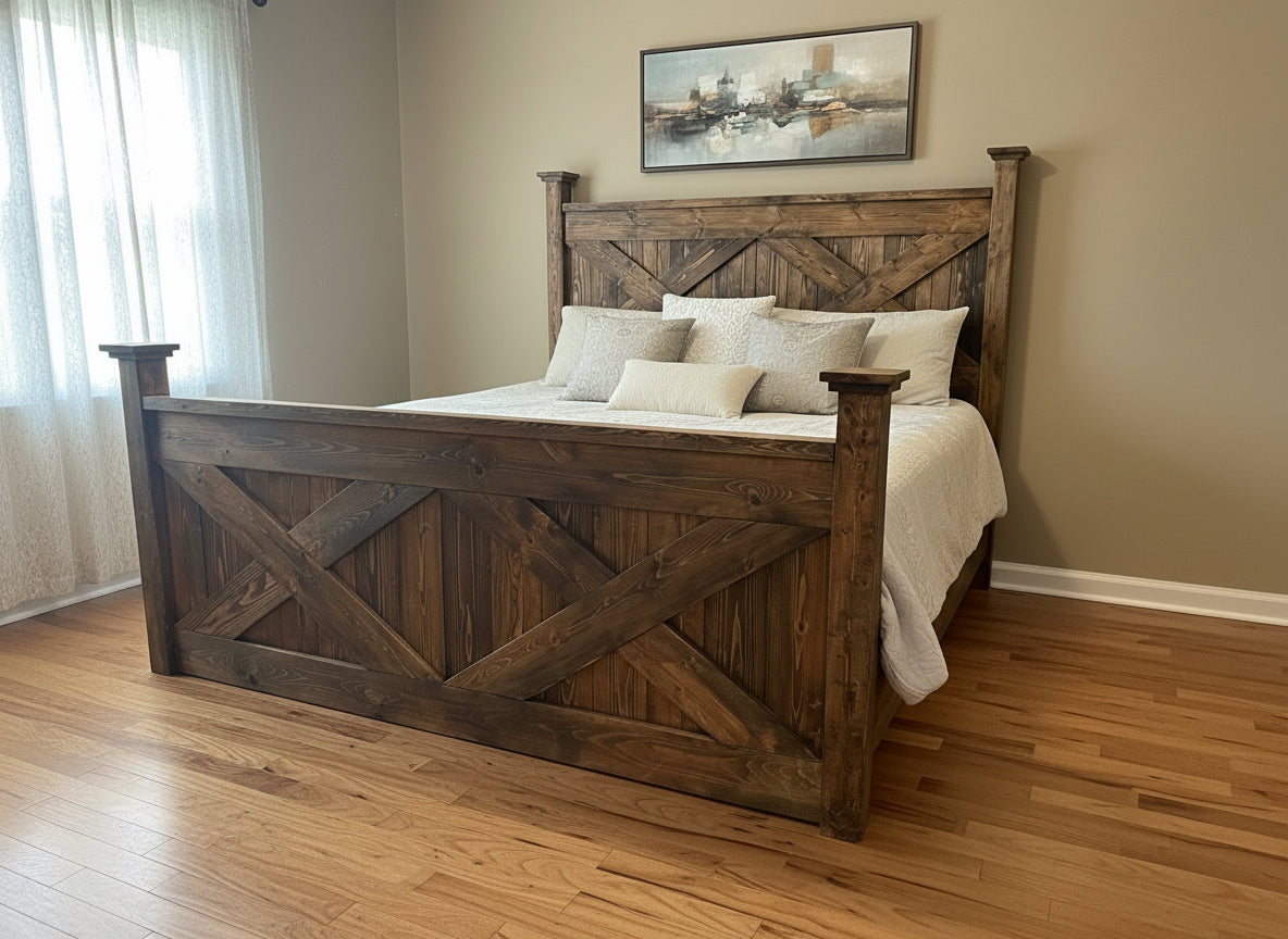 Custom Heritage “X” Poster Bed frame