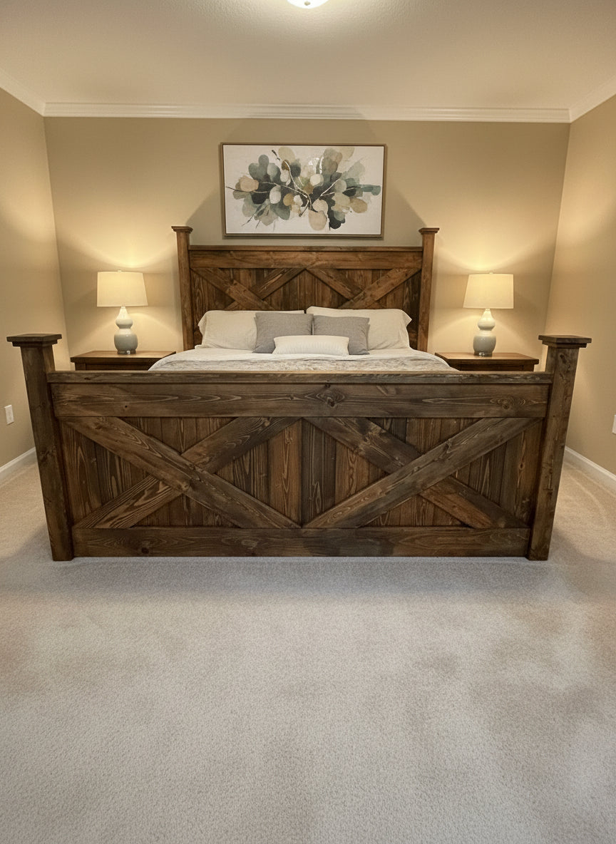 Custom Heritage “X” Poster Bed frame