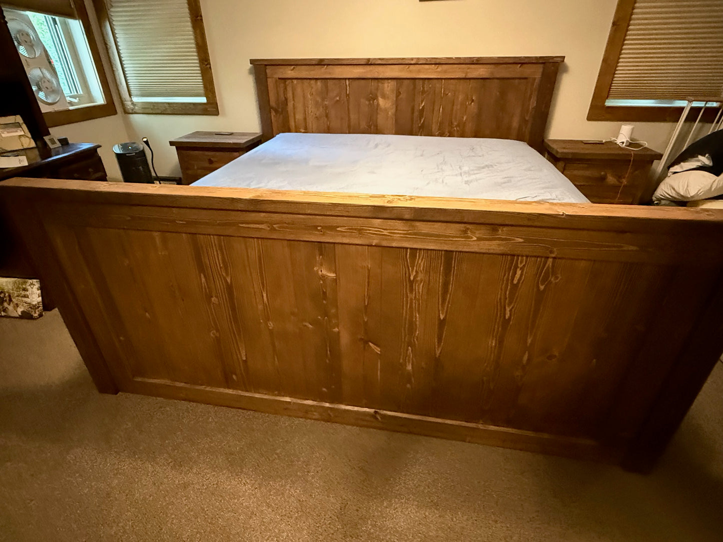 Custom Lodge Style Storage Bed frame