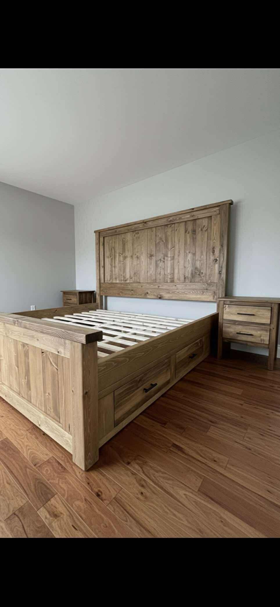 Lodge Style Storage Bed frame