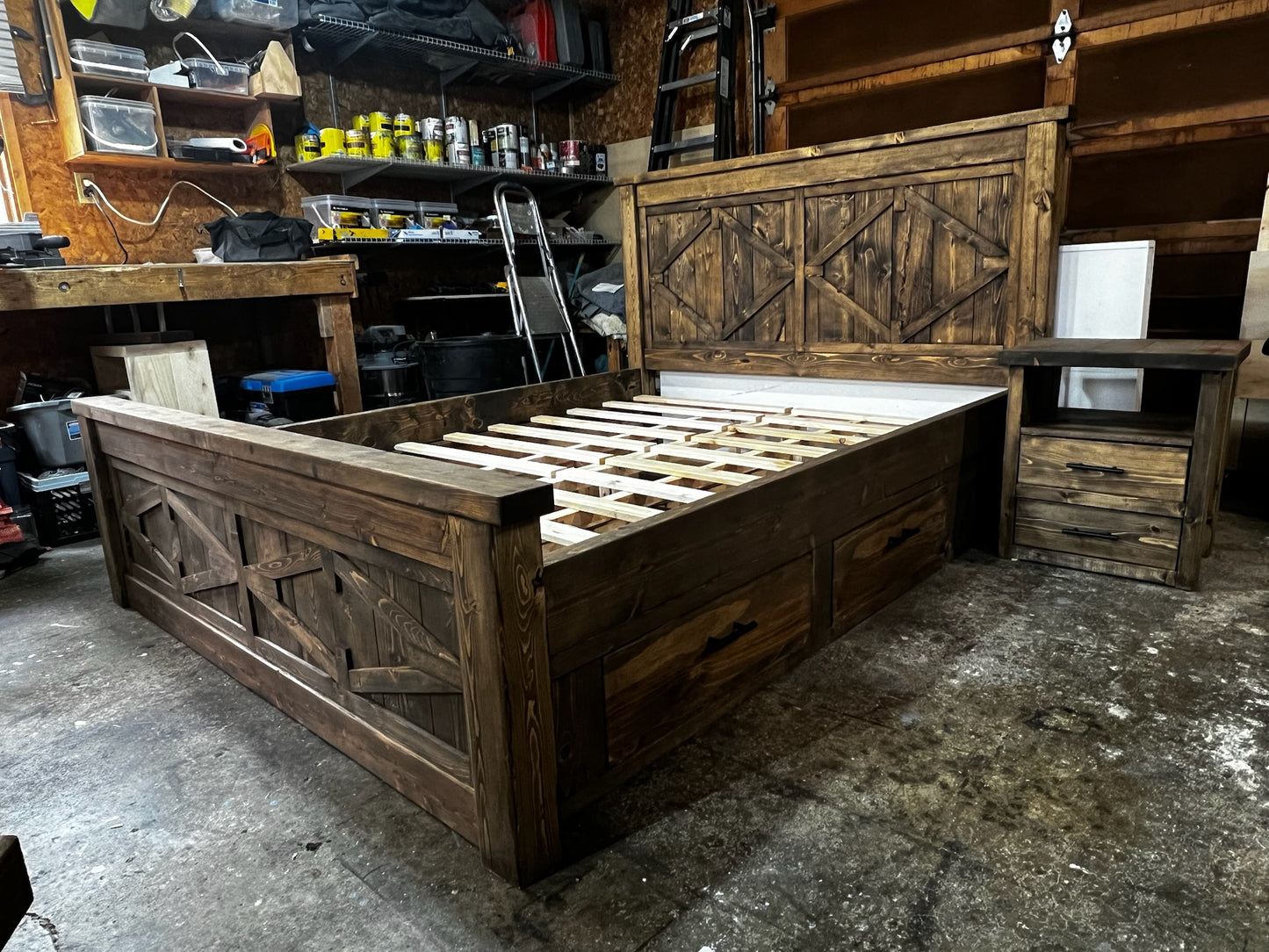Diamond Storage Bed frame