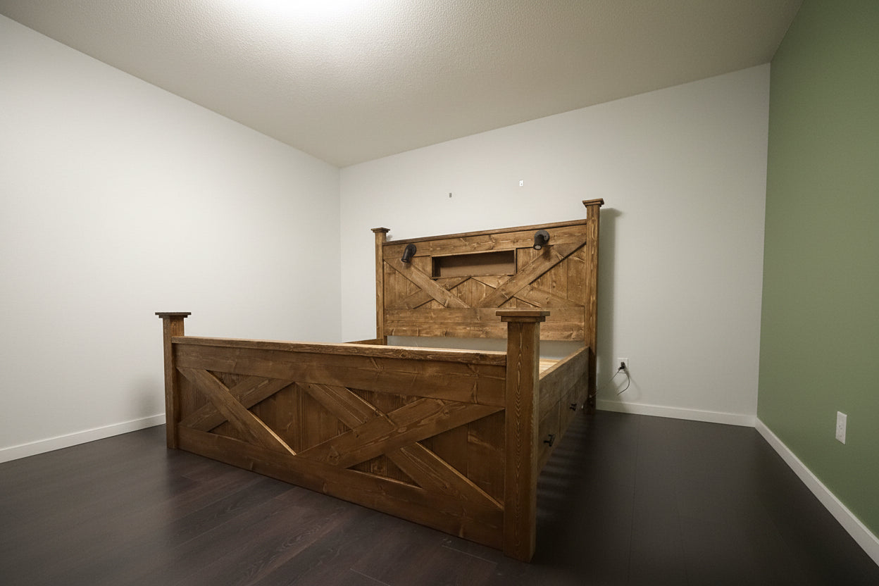 Headboard Cubbies (with or without) USB/Power Outlets or Headboard Lighting