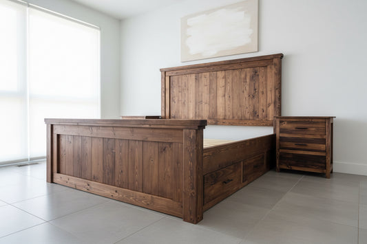 Lodge Style Storage Bed frame